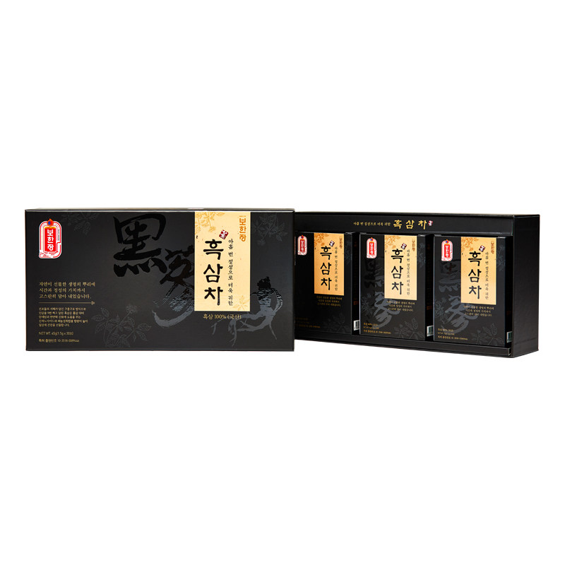 Korea Baohanzhuang Black Ginseng Tea 45g Korean Ginseng Red Ginseng Blood Flow