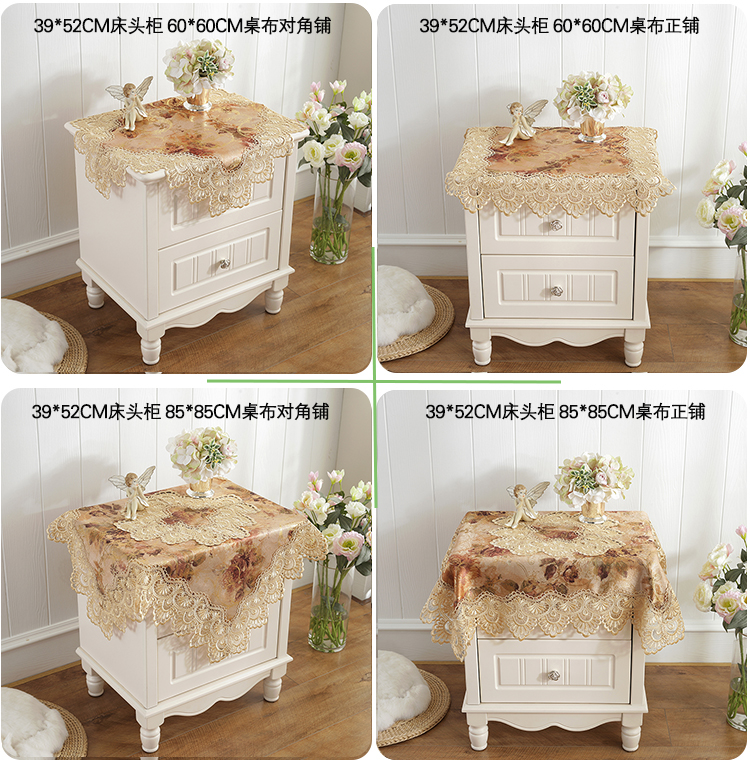 Mahogany bàn cà phê khăn trải bàn vải ren mới Trung Quốc Mỹ bảng vải bàn vải hình chữ nhật nhỏ vuông bàn vuông mat khăn trải bàn xưa