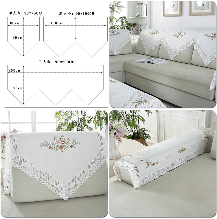 Khăn trải bàn bằng vải sân vườn nhỏ tươi ren phòng khách hình chữ nhật bàn cà phê khăn trải bàn tròn khăn trải bàn thêu rỗng - Khăn trải bàn khăn trải bàn trà