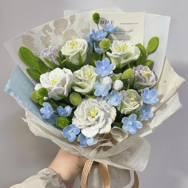 Twisting Stick Rose Bouquet DIY Material Kit, Hand-Woven Valentine's Day Gift Flowers for Friends and Besties, Creating a Sense of Atmosphere