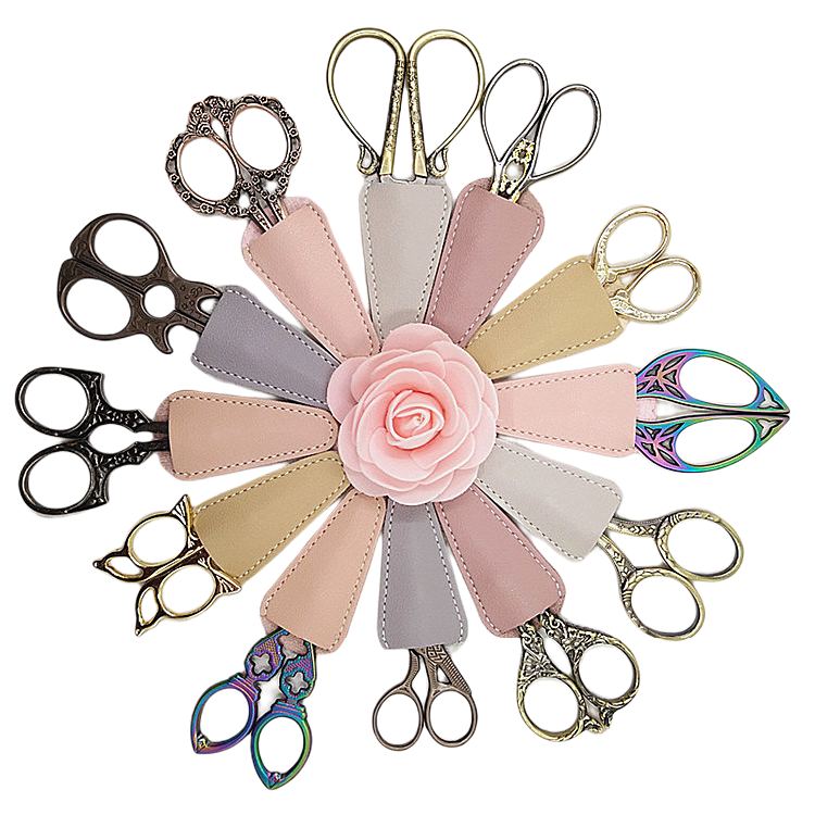 PU leather cover all kinds of clothing size housescissors head cut eyelash nose cut protective cover