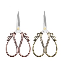 Geno European style plum bamboo chrysanthemum scissors window grilles scissors exquisite antique scissors household scissors stainless