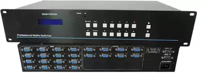 VGA matrix switcher 16 in 8 out VGA matrix RS232 control VGA1608 factory special direct sales