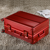 Luggage woman married to a grassrooster bride wine red suitcase wedding crypto box travel rod box