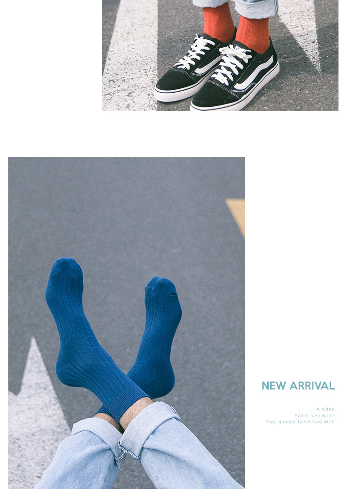 Vớ nam vớ cotton ống Phiên bản Hàn Quốc của gió đại học Giày nam khử mùi thấm mồ hôi nam mùa thu và mùa đông trên đường phố châu Âu và Mỹ tất vintage