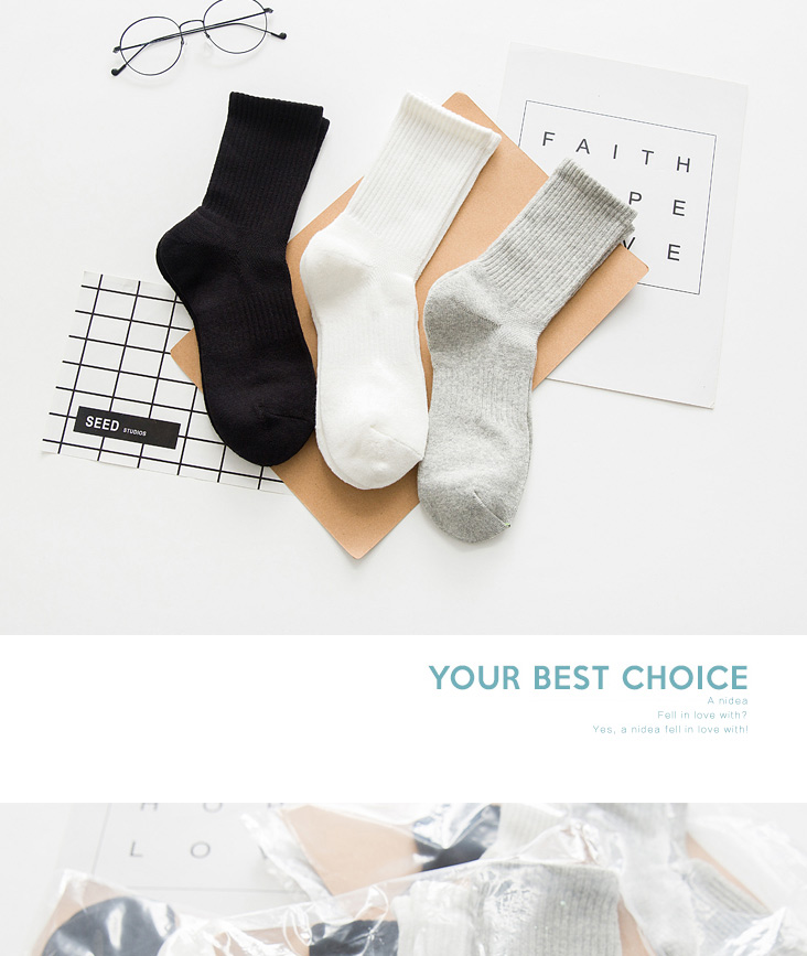 Vớ cotton nữ vớ cotton Hàn Quốc vớ nam dày khăn đôi thể thao mùa hè thấp để giúp vớ bóng rổ - Vớ bông tất lười