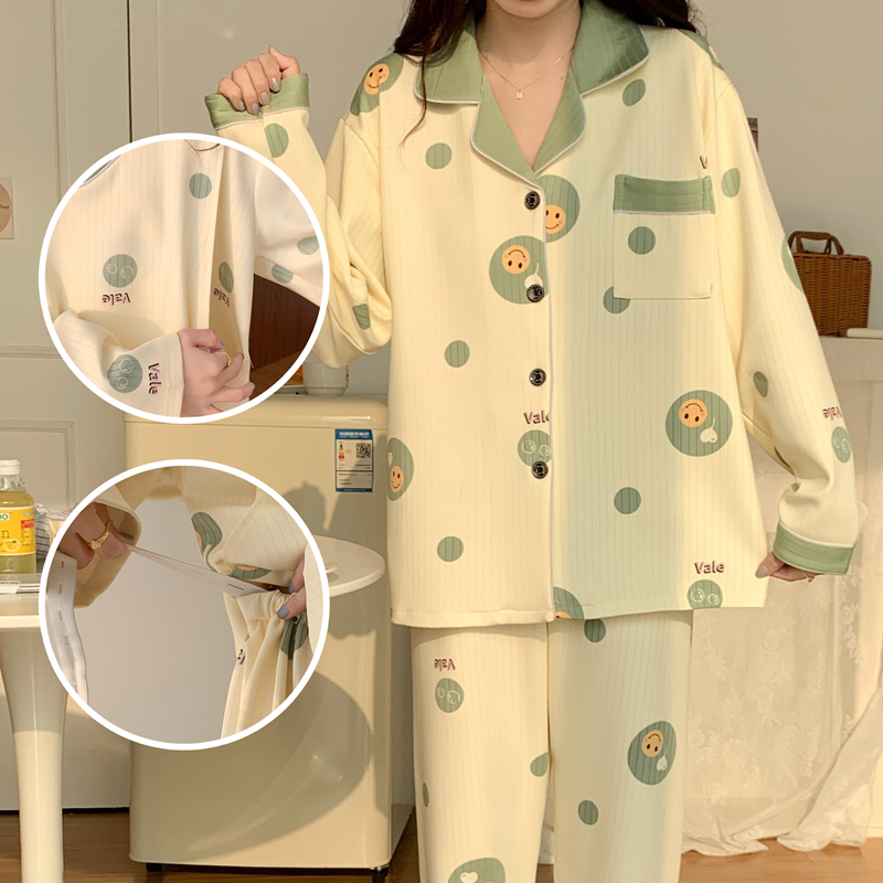 Plus Size Postpartum Clothing, Thin Summer Style, 40-150kg Spring and Autumn Postpartum Maternity Pajamas, Summer Breastfeeding Set