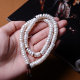 About 7.5mm pastoral area straight-cut hand-polished old pearl plain string play pure hand DIY rosary bracelet portable accessories