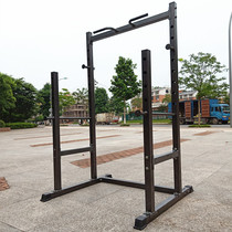 Half-frame barbell squat frame safety protection frame barbell rack plug-up multi-function fitness equipment