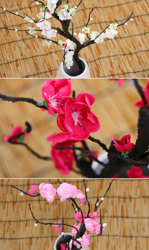 Mô phỏng cành mận giả hoa trang trí hoa chống thực hoa mận khô hoa bó hoa khô nhánh phòng khách trang trí bàn trang trí hoa - Hoa nhân tạo / Cây / Trái cây