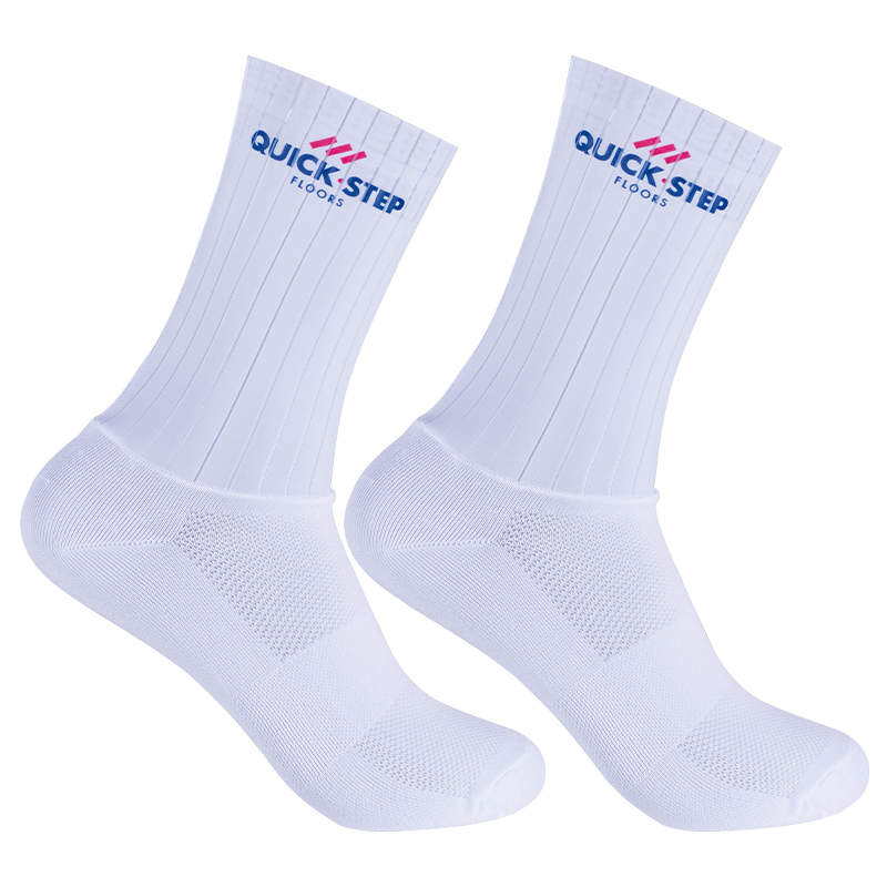 Fast-Paced Pneumatic Road Cycling Socks, Wind-Breaking, Professional Team Version for the Tour De France, Non-Slip, Unisex, Mid-Length, Breathable