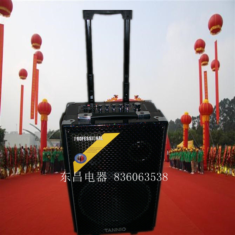 Outdoor audio 10 inch square dance audio lever mobile battery speaker battery speaker push-pull with microphone