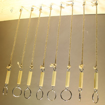 Clothing store ring hanger display rack upper wall hanger hemp rope retro hanging chain window hanging clothes chain
