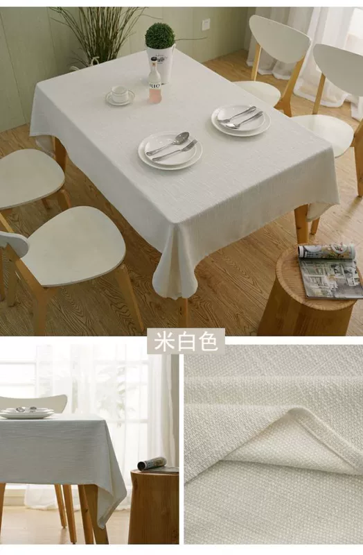 Khăn trải bàn bằng vải cotton Bắc Âu nhỏ tươi tròn hình chữ nhật khăn trải bàn cà phê khăn trải bàn đơn giản in khăn trải bàn tùy chỉnh - Khăn trải bàn khăn trải bàn ghế gỗ