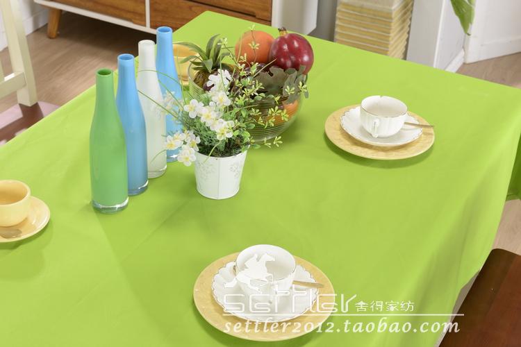 Đơn giản hiện đại vải kho báu màu xanh khăn trải bàn khăn trải bàn khăn trải bàn dày vải tươi màu rắn có thể được tùy chỉnh - Khăn trải bàn khăn trải bàn pvc
