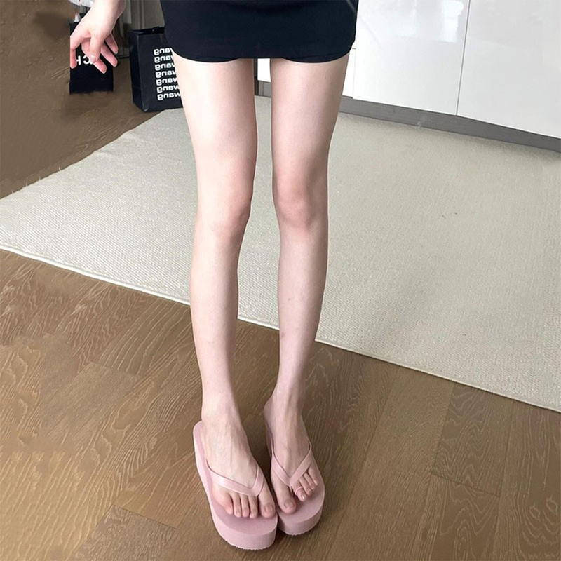 Comfortable Vacation-Friendly, Flattering and Easy-To-Wear Wedge Flip-Flops, 5cm Height, Slimming, Stylish, Platform Wedge Flip-Flops