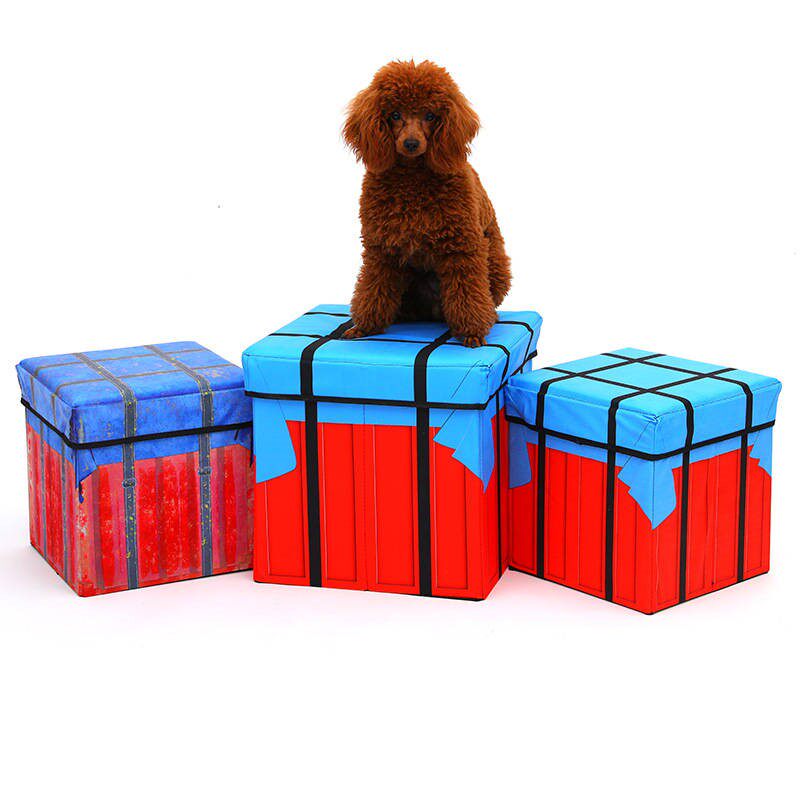 Airdrop box PlayerUnknown's Battlegrounds eating chicken storage box surrounding vibrato with the same style snack gift box storage stool airdrop bag