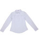 2023 spring women's white long-sleeved shirt, temperament, commuting, versatile, professional ol style, flesh-covering quality buttons