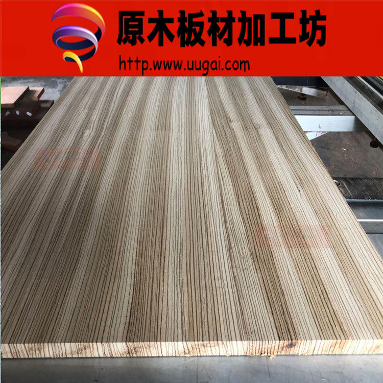 Black gold zebra wood Square wood small material DIY carving furniture Desktop custom mahogany log board