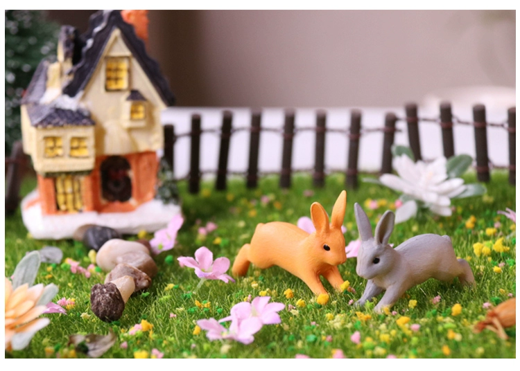 Phim hoạt hình mô phỏng thỏ ngồi thỏ chạy thỏ vi cảnh đồ trang trí thỏ rừng mọng nước hoa cây cảnh động vật trang sức bắn súng đạo cụ - Vòng đeo tay Clasp