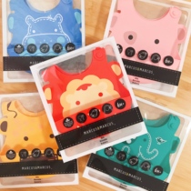 Canadian MARCUS eating bib children three-dimensional leak-proof food silicone rice pocket waterproof baby bib