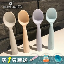 miniware spoon baby baby learning food training spoon silicone soft spoon supplementary food spoon childrens spoon large non-slip