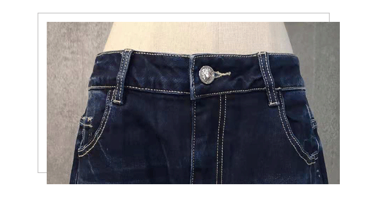 Patina 2018 mùa đông mới của phụ nữ Hàn Quốc quần jeans ống rộng chân mỏng 1649551000 quần tây nữ ống suông đứng