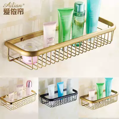 All copper antique net basket antique shelf full Copper Square shelf thickened wide edge corner frame 30cm 45cm