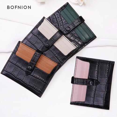 Картхолдер, маленькая ультратонкая сумка через плечо, чехол для водительских прав, маленький кошелек, карточки, из натуральной кожи