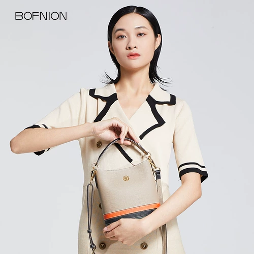 BOFNION Кожаная портативная барсетка, сумка через плечо, сумка на одно плечо, коллекция 2023, воловья кожа