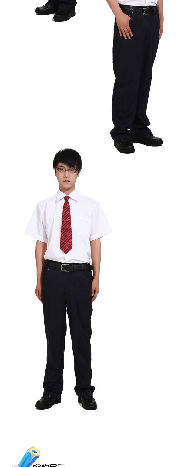 Đồng phục học sinh đẹp của Áo học sinh trung học Thâm Quyến mùa xuân và mùa hè nam mặc áo sơ mi trắng ngắn tay (một mảnh) - Đồng phục trường học / tùy chỉnh thực hiện quần thể thao học sinh mùa đông