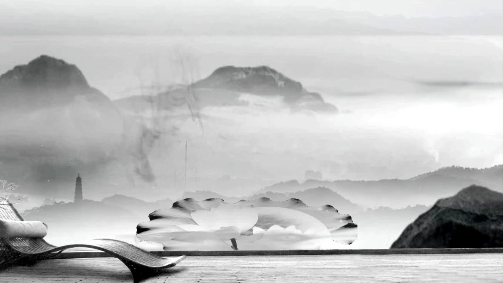 沧海一声笑伴奏流行歌曲led视频大屏幕演出背