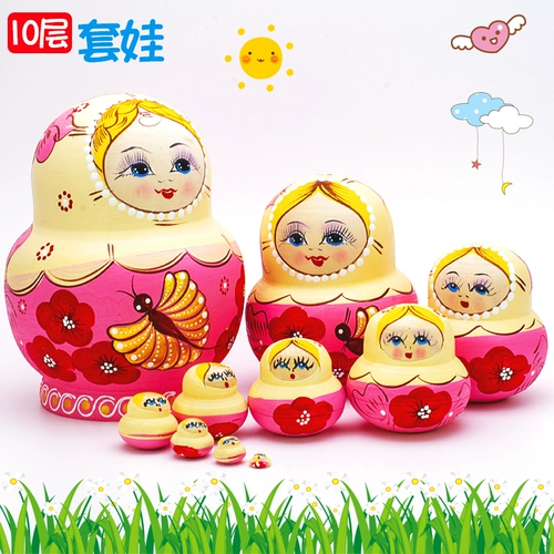 10 -й этаж русский набор ребенок Большой живот Золотая модель бабочки, большие и маленькие, 10 слоев, один набор бесплатной доставки