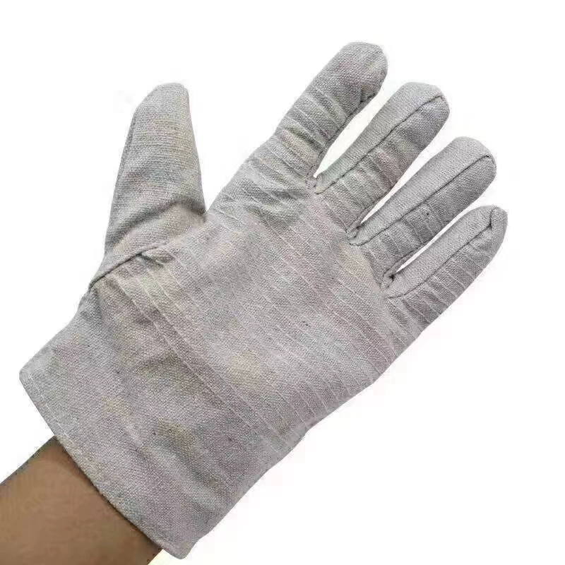 Găng tay vải canvas có lót đầy đủ 24 lớp hai lớp dành cho thợ hàn cơ khí, bảo hộ lao động dày dặn, chống mài mòn, đồ bảo hộ công nghiệp găng tay da cho thợ hàn găng tay da hàn 2 lớp