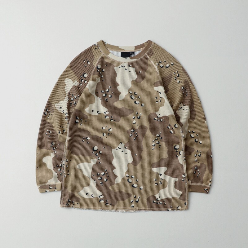 Japanese Brand Thermal 2 Tone Unisex Knitted Waffle Pattern Qn4156