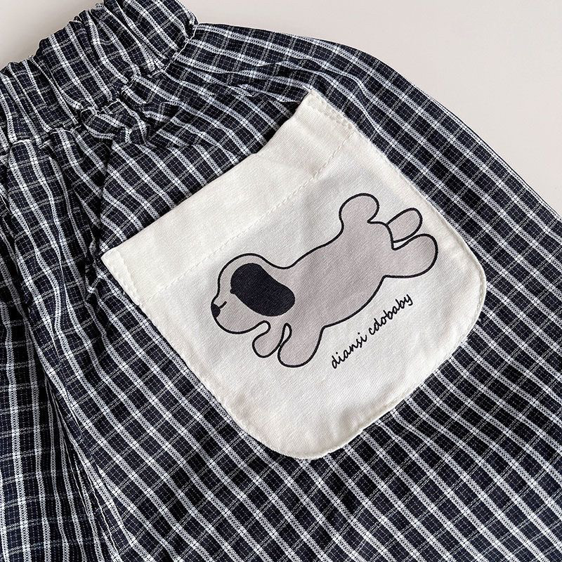 Toddler Boys Summer Polo Outfit - Cute Puppy Print Short Sleeve Set (1-5 Years) O1CN01mZXzhm1D0a7e3fHa8 !!3812070154