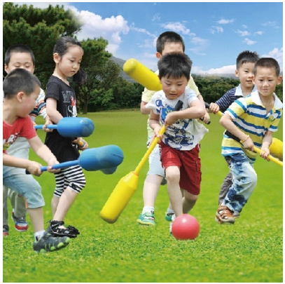 Carlemian Soft Stick Bat Early Teach Children Outdoor Sports Fitness Sensation Integration Training Team Expands Qu Sticks Bat