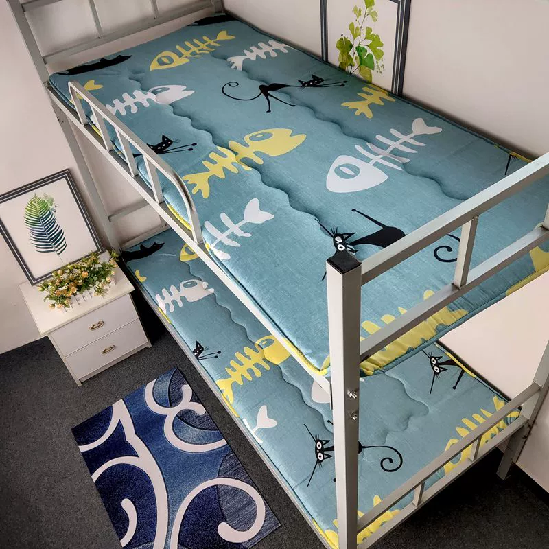 Nệm giường tầng ký túc xá sinh viên có thể gấp lại chống ẩm sàn tatami nệm ngủ nệm đơn dày 0,9m - Nệm