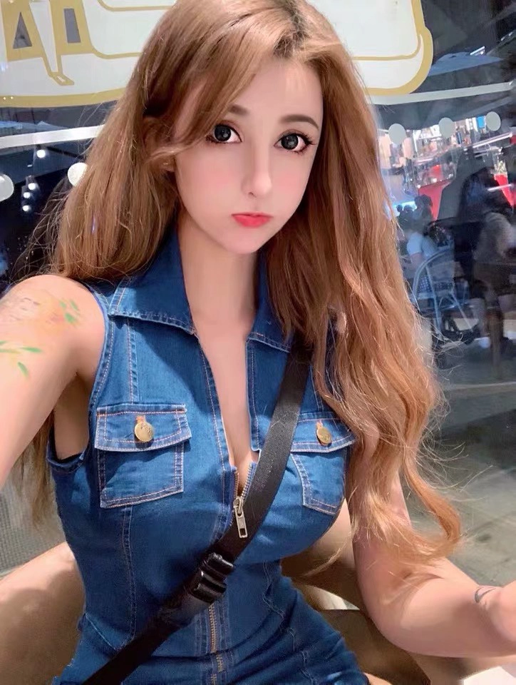 Li Anxi cùng một phong cách mùa hè gợi cảm rung denim denim dây kéo túi đeo hông - Sản phẩm HOT