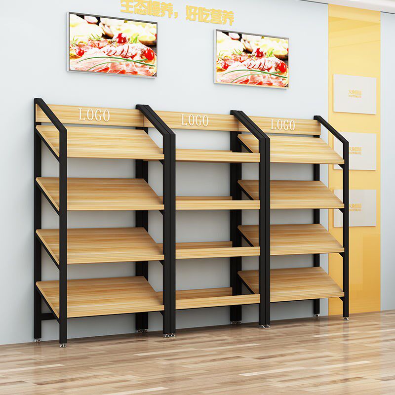 Fruit Shelf Shelving Display Cabinet Bevel Display Rack Mall Gift Shoes Shop Red Wine Cabinet Supermarket Snack Shelf Shelving