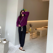 13 Good quality small man in winter with just need ~ plus velvet pants sports pants 2020 New loose trousers women