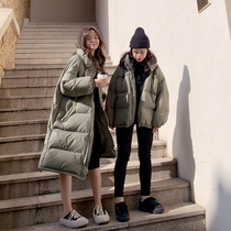 13 Good winter Korean version of loose medium long cotton clothes women 2019 new small man cotton clothes stand collar bread suit