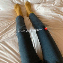 One-three good-quality small man retro slim straight nine-point jeans women ~ show legs straight match champion