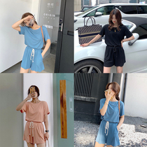One-three-good-taster little sub-bestie suit dress new short sleeve loose small sub-T-shirt 100 hitch a slob dresses