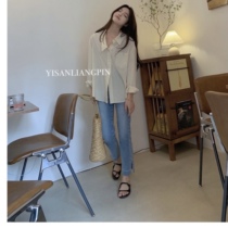 Straight leg pants ~ Supper body display slim elastic light blue open underfoot slim fit slim fit jeans 90% pants 150 small subs