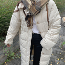 13 Good quality little man too temperament is like a coat down jacket coat female 90 white duck down waist long