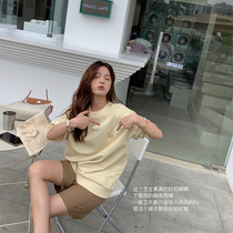 13 Liangpint small sub opening with smiley face vets color beauty fried Korean version casual loose pure color blouses woman