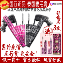 Thai mascara mistine waterproof slender curl thick double head Li Jiaqi recommends honey siting 4d