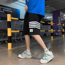 THOM BMOMTHE TB niche tide brand summer sports casual solid color loose mens four-bar shorts