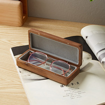Solid wood quality glasses case containing feeling anti-pressure portable male and female myopia business sending teacher gift wood case glasses case